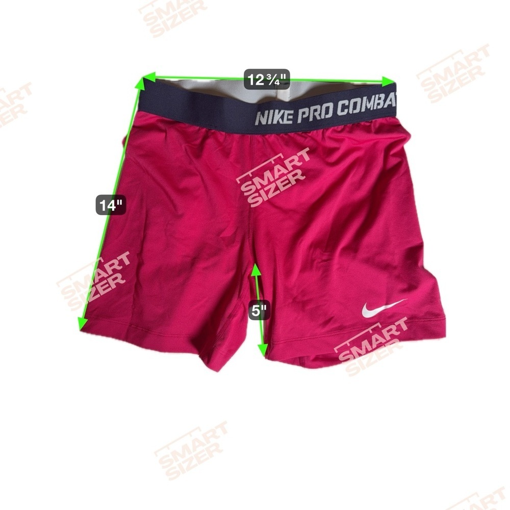 Nike Women's Fuchsia Pro Combat Athletic Shorts - Picture 3 of 4